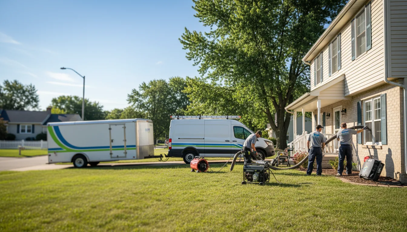 Flooded Basement Restoration And Cleanup With Repair in Mount Pleasant, OH near me